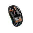 Green Lion Transparent  Wireless Turtle Mouse 2400DPI GL-MS2 2.4ghz USB/TYPE-C Dongle with up to 10 meters range and 400 Mah Battery Upto 3 devices