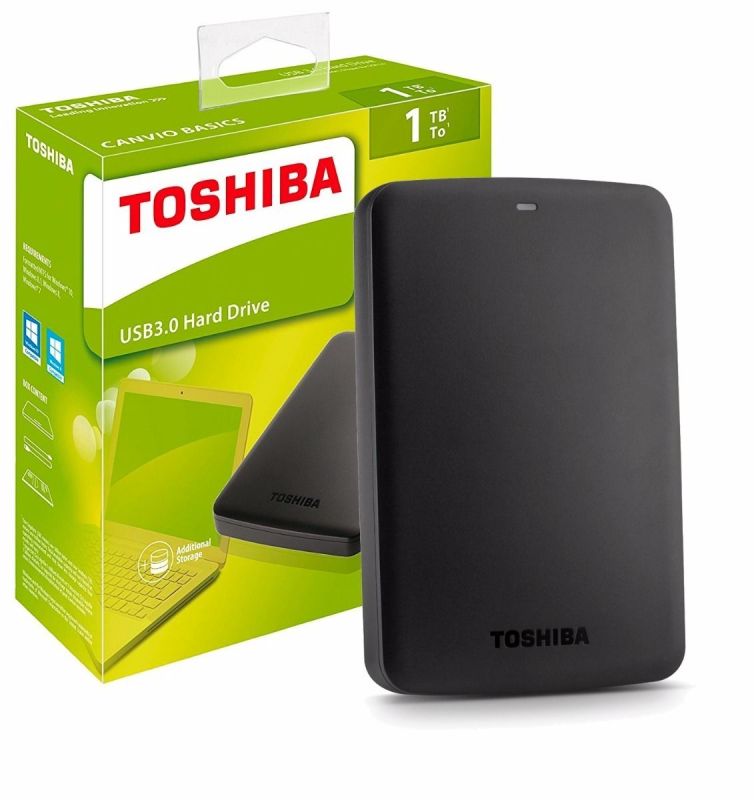 Toshiba Canvio Basics 1TB Portable USB 3.0 External Hard Drive 