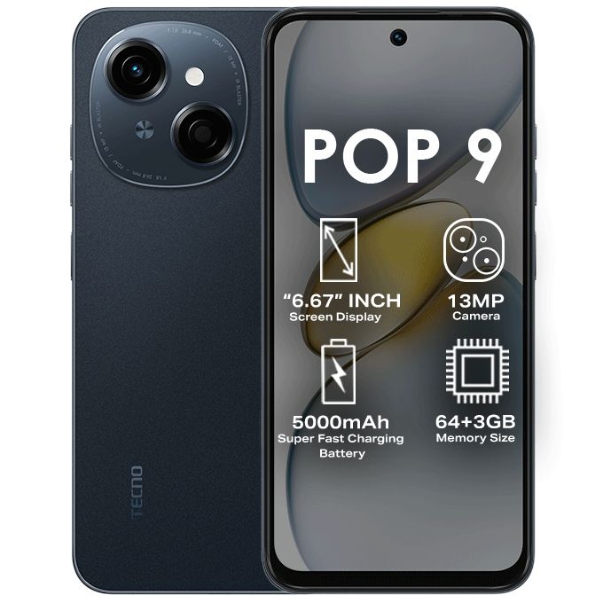 Tecno Smartphone Pop 9 KL4 64+3GB 