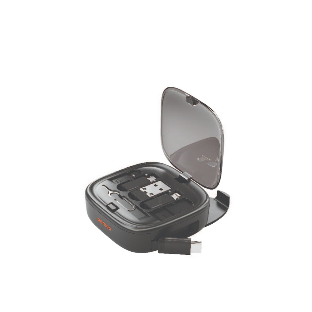 Porodo Multi-Device Charging Kit Data and Charge PD 60W 480Mbps PD-6N1CK60W-BK
