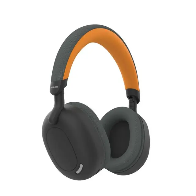 Green Lion Sunstone Headphone, 10m Working distance, AUX Support & Microphone, 36 hrs (BT) Playing Time, 3.7V 300 mAH - Black / Orange GNSUNHDOGBK.