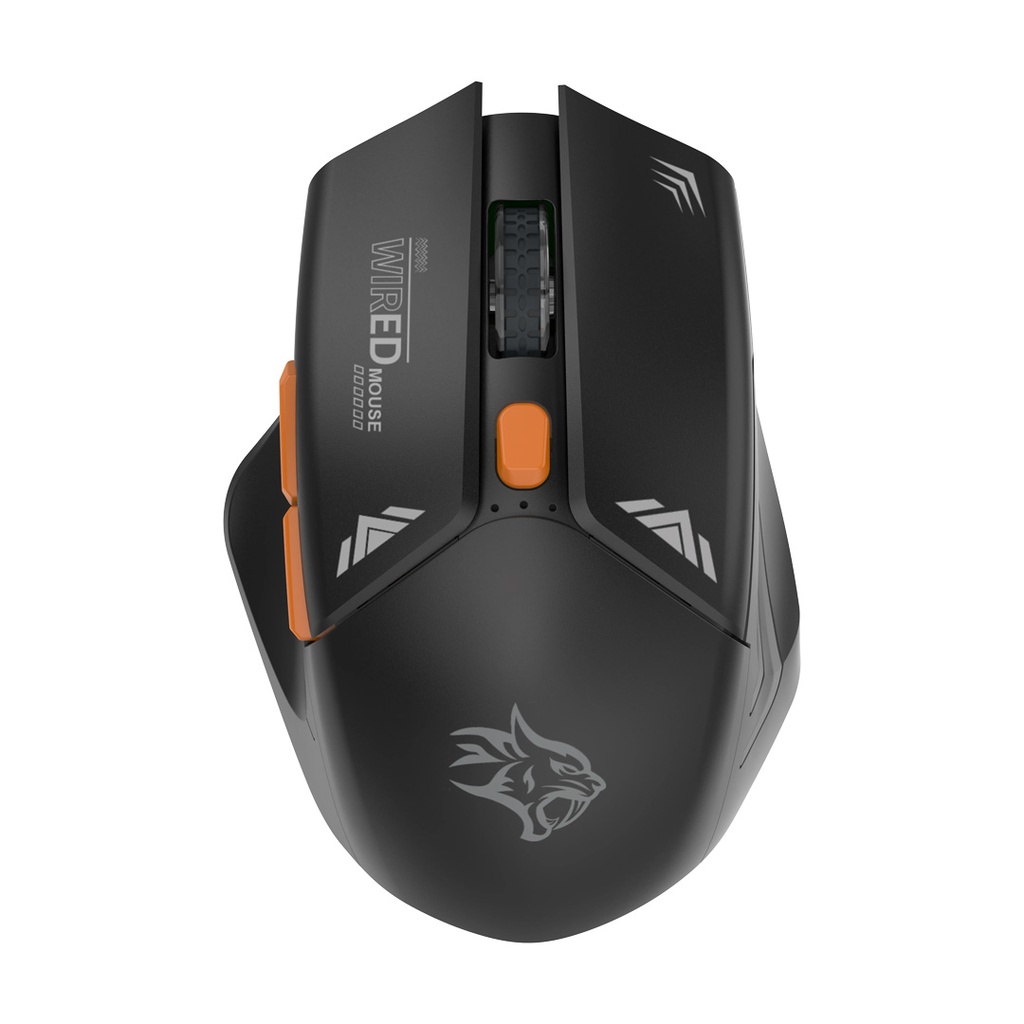 Porodo Gaming Wireless Mouse Gaming Design DPI 1600 2.4G Black PDX323-BK Nano USB