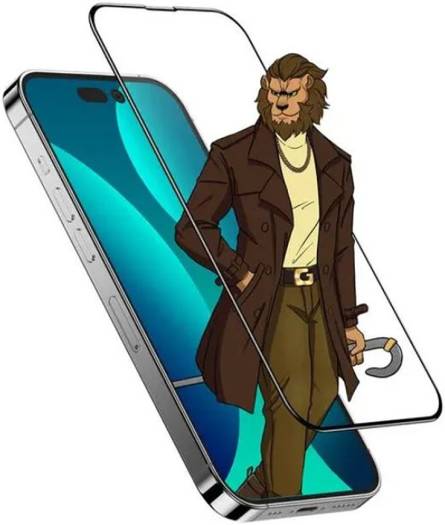 Green Lion 3D Curved Pro Advanced Tempered Glass for 6.7" iPhone 14 Pro Max 6.7, Round Edge, Anti-Scratch, Anti-Static, Grease Resistance, Anti-Fingerprint Edge-to-edge Protection, Clear | GN3DCTGL14PM