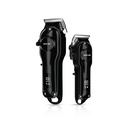 Green Lion ProClip Duo 7-in-1 Hair Trimmer with LED Digital Display, Ergonomics & Low Noise Design, Type-C Charging Port, 150 Minutes Big Clipper Operating Time, 120 Minutes Small Clipper Operating Time, Metallic Surface - Black  GNPDUOTMRBK
