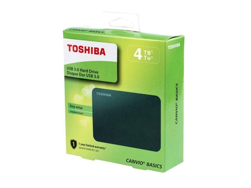 Toshiba Canvio Basics 4TB Portable USB 3.0 External Hard Drive 