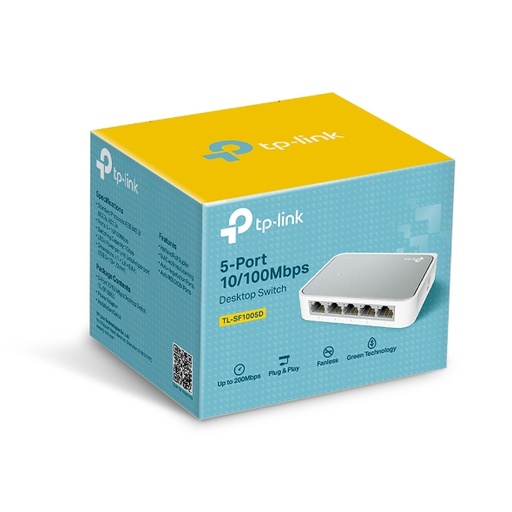 Tp-link 5-Port 10/100Mbps Desktop Switch TL-SF1005D.