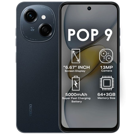 Tecno Smartphone Pop 9 KL4 128+3GB