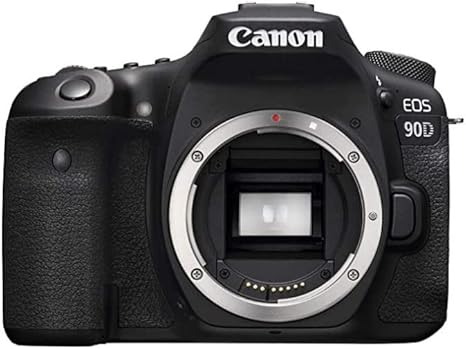 Canon DSLR Camera [EOS 90D] with Built-in Wi-Fi, Bluetooth, DIGIC 8 Image Processor, 4K Video, Dual Pixel CMOS AF, and 3.0 Inch Vari-Angle Touch LCD Screen Black