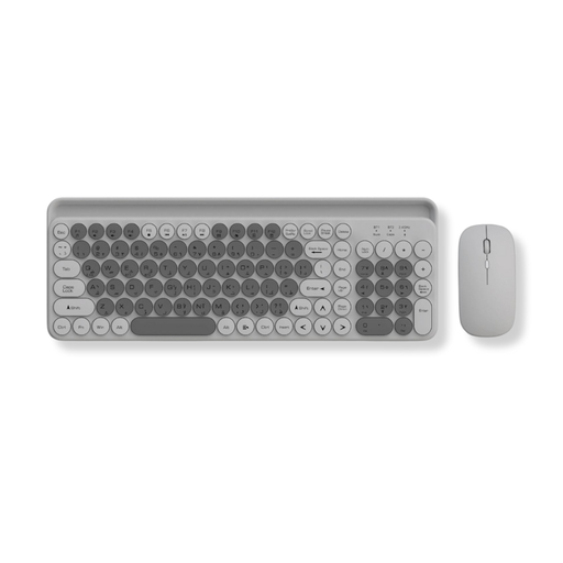 Green Lion Green Lion Wireless Duo Mouse + Keyboard with Tablet Phone holder 10m 3 1200DPI Devices GNWLDUKYBKGY