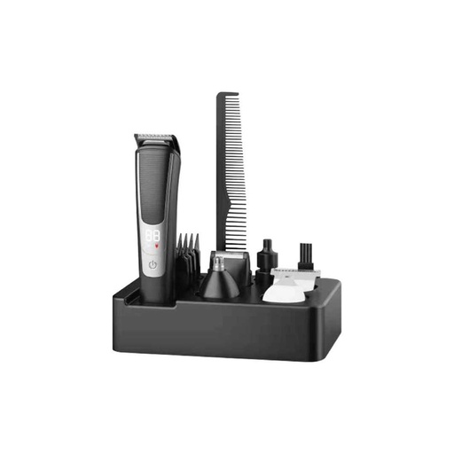 Green Lion 5 in1 Grooming Set 600mAh - Black USB Code 1.5 Hours working time Led display GN5N1GROMSTBK