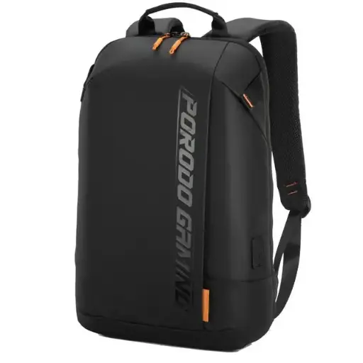 Porodo Gaming Water-Resistant PU Laptop Backpack With USB-C Port - Black PDX533 20W USB-C Charging outlet