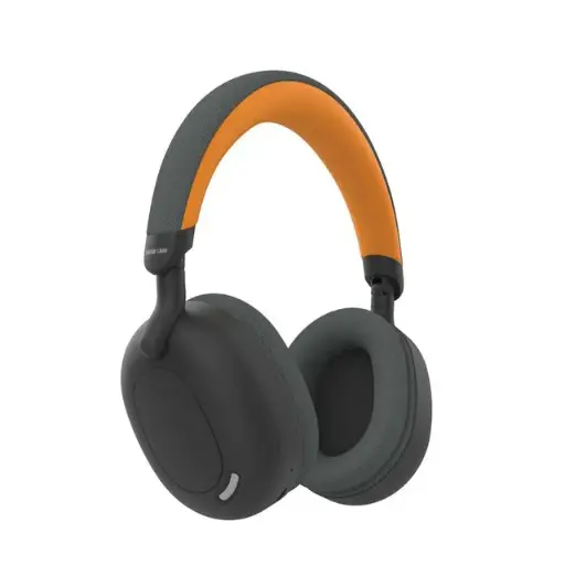 Green Lion Sunstone Headphone, 10m Working distance, AUX Support & Microphone, 36 hrs (BT) Playing Time, 3.7V 300 mAH - Black / Orange GNSUNHDOGBK.
