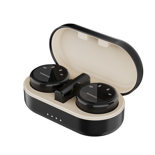 Porodo Lavalier Microphones Type-C Connector With Lightning Adapter - Black 24Hrs working time PD-WMDMIC-BK Specifications Battery Capacity: 600mAh (Charging Case) Charging Time:  2 Times (Up to 16H) Recharge Time:  2 Hours (Charging Case) SNR: 75dB Working Time: 8 Hours Sensitivity: -38dB ± 3dB Features Low Latency Magnetic Clips Plug & Play Type-C Connector With Lightning Adapter