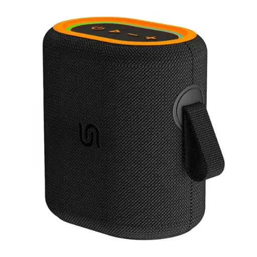Porodo Soundtec Rave Portable Speaker, 12W 8h Playtime, Bluetooth 5.3, Micro SD Card Compatible, IPX6 Water Resistant - 2000MAH PD-STSP12W-BK
