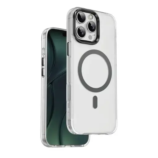 Green Lion Matte MagSafe Case Premium Touch Feel for iPhone 16 Pro, Camera Protection Design, Oil Resistant Anti Fingerprint Finish, Independent Buttons -  Clear GNMTMG16MBK