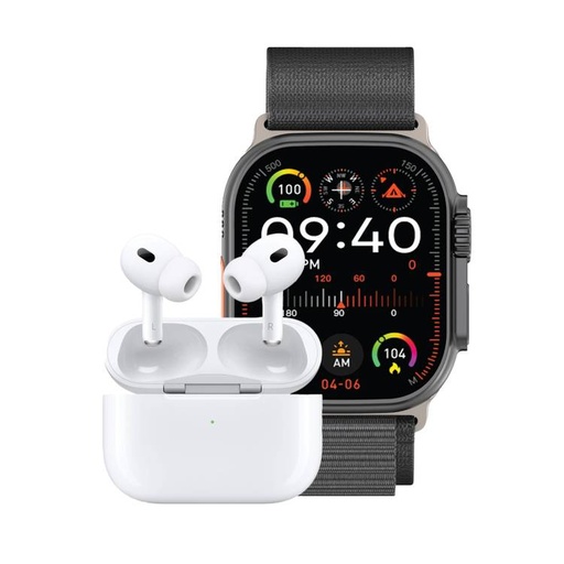 Green Lion Active Duo with Earbuds Pro2, Ultra Active, Bluetooth Version 5.0, Multiple NFC, IPS 240x296 Resolution GNACTDUOBUDS