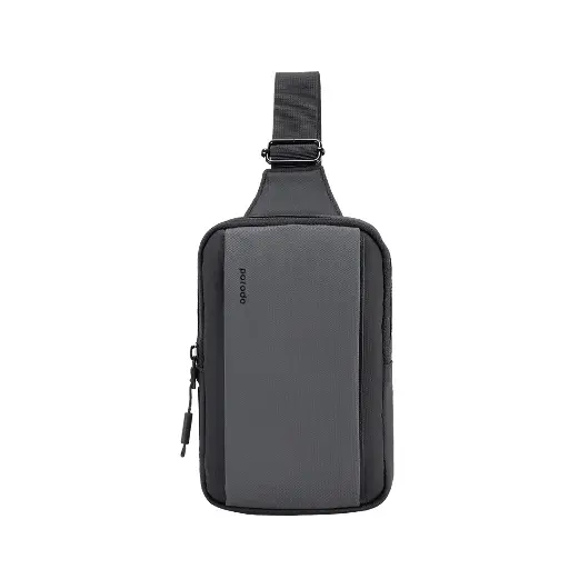 Porodo Lifestyle Cross Body Sling Bag Type-C 20w PD-LSSLBG-BKGY